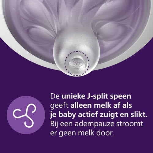 Philips Avent Natural Response Babyfles Giraffe 260 ml 1M+ Snelheid 3-speen SCY903 66