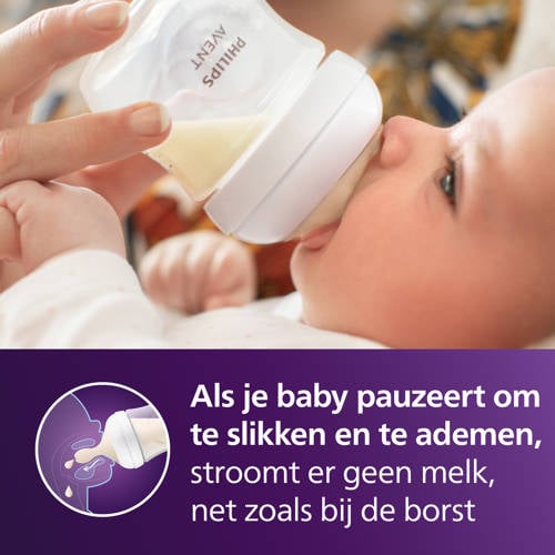 Philips Avent Natural Response babyfles beer met AirFree-ventiel 260 ml (1 fles)