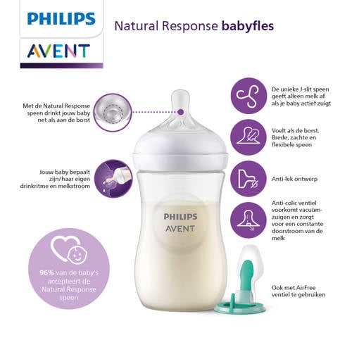 Philips Avent Natural Response babyfles 330 ml (1 fles)
