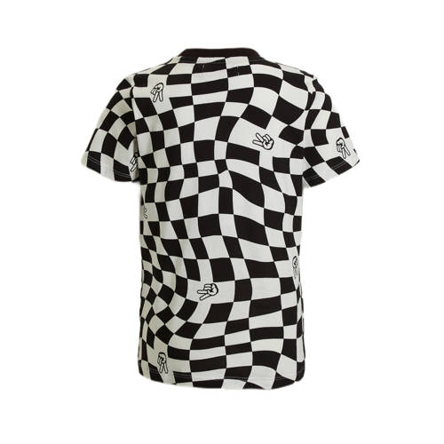 Orange Stars T-shirt Pedro met all over print zwart wit Jongens Katoen Ronde hals 98 104