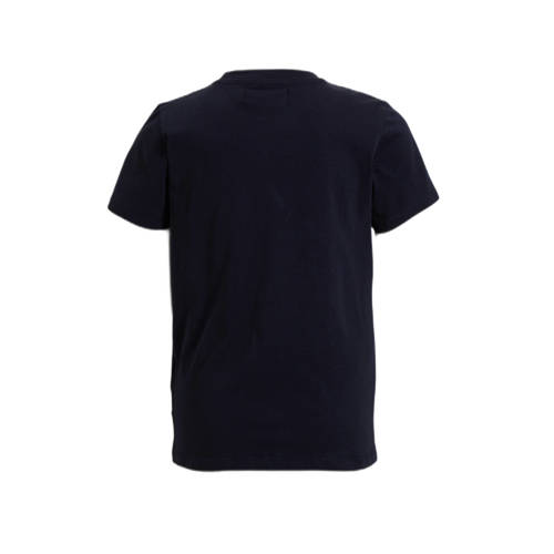 Orange Stars T-shirt Pepe met tekstopdruk navy Blauw Jongens Katoen Ronde hals 98 104