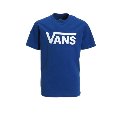 VANS T-shirt Classic kobaltblauw Jongens Katoen Ronde hals Logo