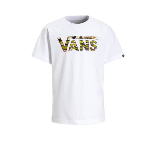 VANS T-shirt Classic wit Jongens/Meisjes Katoen Ronde hals Logo - 110/116