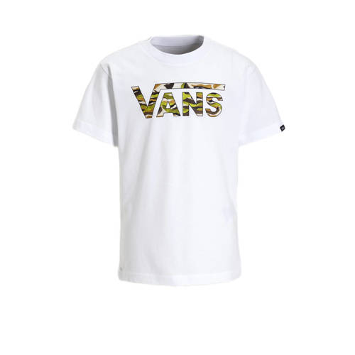 VANS T-shirt Classic wit Jongens/Meisjes Katoen Ronde hals Logo
