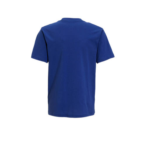 Vans T-shirt Style 76 kobaltblauw Jongens Meisjes Katoen Ronde hals Logo 140