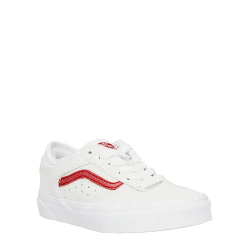 VANS Rowley Classic sneakers wit/rood Jongens/Meisjes Leer Meerkleurig - 27
