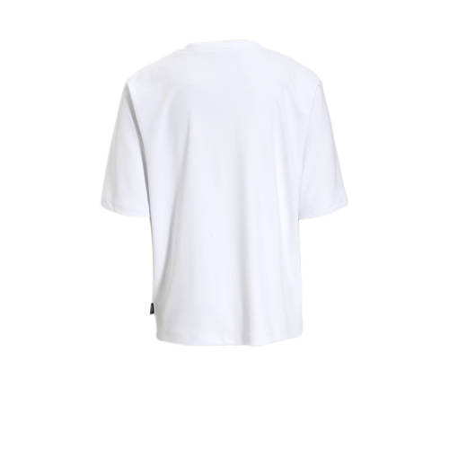 Vans T-shirt Butterfly Float wit multi Polyester Ronde hals 140
