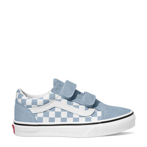 VANS Old Skool Color Theory Checkerboard sneakers lichtblauw/wit Jongens/Meisjes Textiel