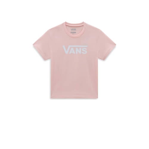 VANS T-shirt Flying V Crew met logo oudroze Jongens/Meisjes Katoen Ronde hals - 164