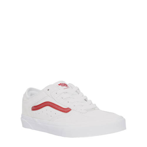 VANS Rowley Classic sneakers wit/rood Jongens/Meisjes Leer Meerkleurig - 35