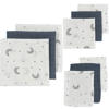 Meyco hydrofiele starterset Baby Moon - indigo (set van 9)
