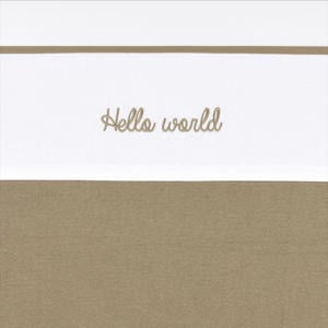baby ledikantlaken Hello World taupe