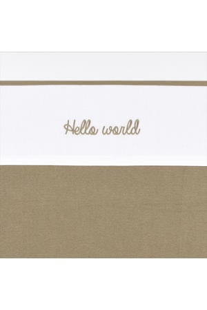 baby ledikantlaken Hello World taupe