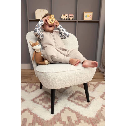 Meyco winter slaapoverall jumper Slub greige Babyslaapzak Grijs Effen 80