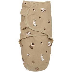 inbakerdoek Forest Animals 0-6 maanden sand