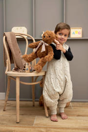 thumbnail: Meyco baby winter slaapoverall jumper Rib Mini Spot sand melange