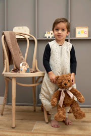thumbnail: Meyco baby winter slaapoverall jumper Rib Mini Spot sand melange