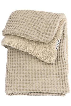 baby ledikantdeken wafel teddy sand