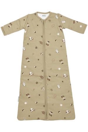 baby slaapzak met afritsbare mouwen Forest Animals sand