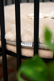 thumbnail: Meyco rond boxkleed Knit Basic sand melange