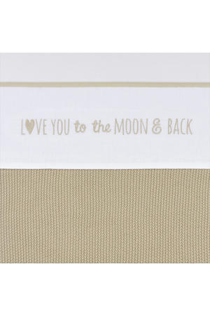 baby ledikantlaken 'Love you to the moon & back' sand