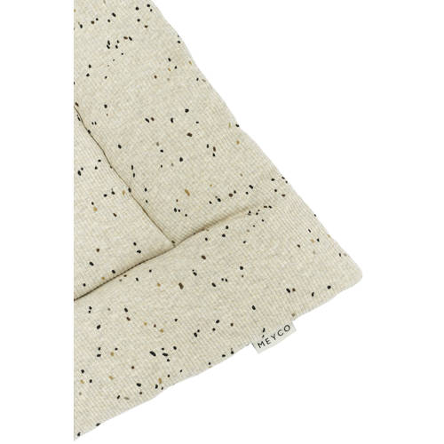 Meyco boxkleed Rib Mini Spot sand melange Beige | Boxkleed van