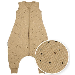 baby winter slaapoverall jumper Rib Mini Spot toffee melange
