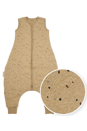 baby winter slaapoverall jumper Rib Mini Spot toffee melange