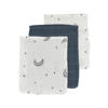 Meyco hydrofiel washandje Moon - indigo (set van 3)