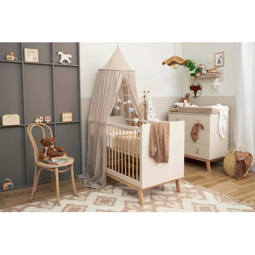 Meyco hydrofiele starterset Forest Animals set van 9 toffee Bruin Dierenprint