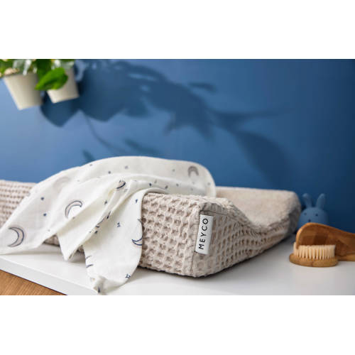Meyco hydrofiele doek Moon 70x70cm set van 3 indigo Hydrofiele luiers Blauw