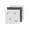 Meyco hydrofiele doek Moon 70x70cm - indigo (set van 3)