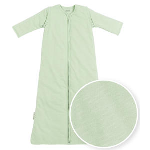 baby winter slaapzak met afritsbare mouwen soft green