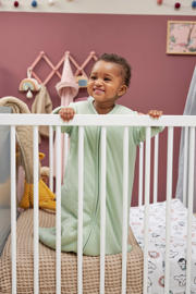 thumbnail: Meyco baby winter slaapzak met afritsbare mouwen soft green