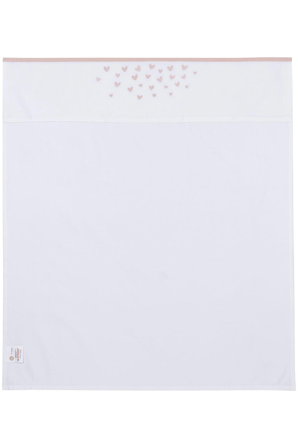 Meyco baby wieglaken Hearts soft pink