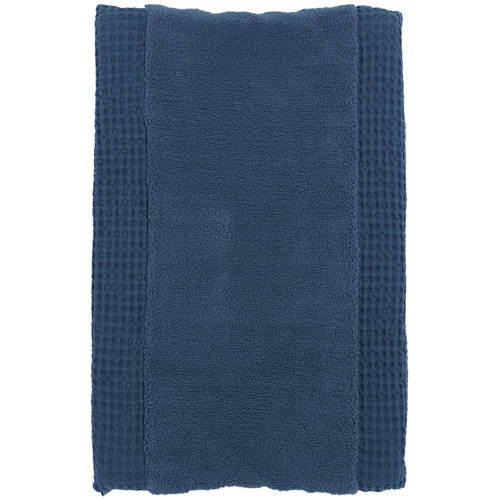 Meyco aankleedkussenhoes Wafel Teddy indigo Blauw Effen