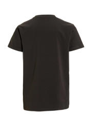 thumbnail: anytime T-shirt met tekstopdruk donkergrijs