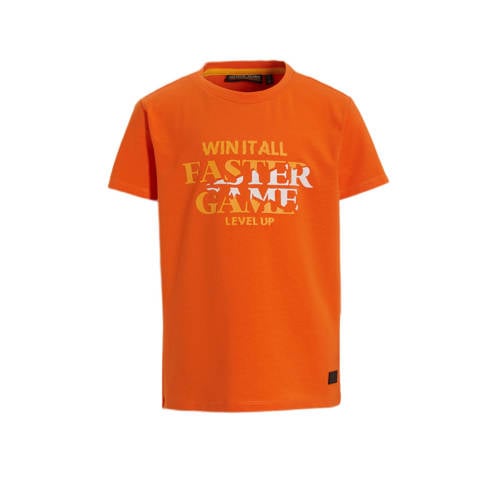 Orange Stars T-shirt Polat met printopdruk oranje Jongens Katoen Ronde hals - 110/116