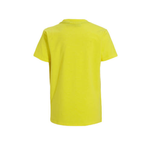 Orange Stars T-shirt Polle met printopdruk geel Jongens Katoen Ronde hals 110 116