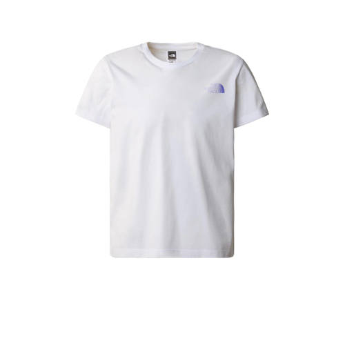 The North Face T-shirt wit Meisjes Katoen Ronde hals Backprint