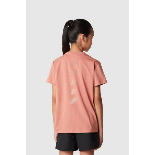 The North Face T-hirt Relaxed Graphic oudroze T-shirt Meisjes Katoen Ronde hals 134 140