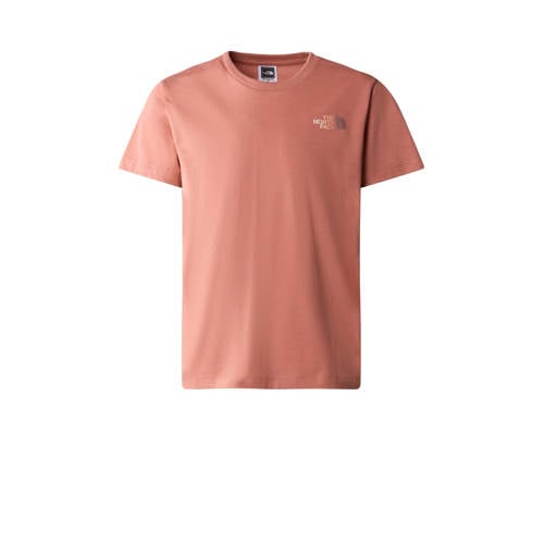 The North Face T-hirt Relaxed Graphic oudroze T-shirt Meisjes Katoen Ronde hals