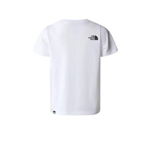 The North Face T-shirt Simple Dome wit Jongens Meisjes Katoen Ronde hals 134 140