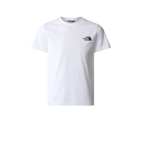 The North Face T-shirt Simple Dome wit Jongens/Meisjes Katoen Ronde hals