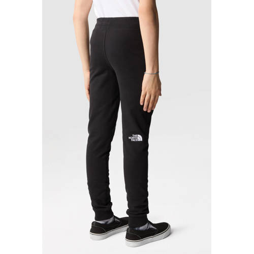 The North Face joggingbroek Drew Peak zwart Jongens Meisjes Katoen Effen 134 140