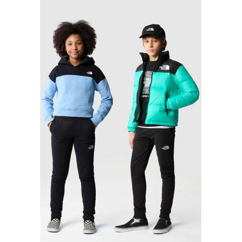 The North Face joggingbroek Drew Peak zwart Jongens Meisjes Katoen Effen 134 140