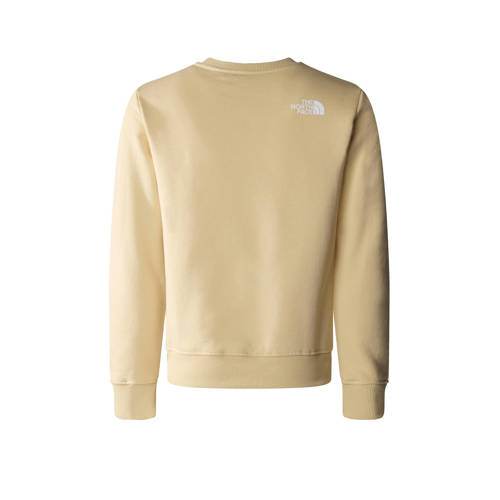 The North Face sweater beige Trui Jongens Katoen Ronde hals Printopdruk 146 152