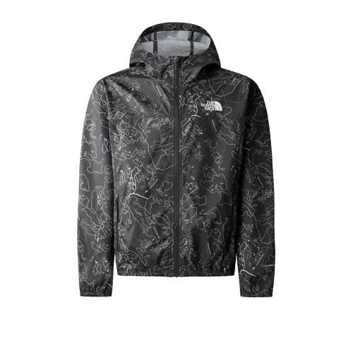 The North Face jas Never Stop WindWall™ antraciet/grijs Jongens Gerecycled polyester Capuchon