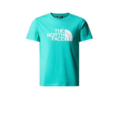 The North Face T-shirt Easy aqua Blauw Jongens/Meisjes Katoen Ronde hals