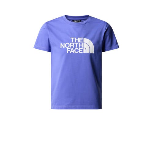 The North Face T-shirt Easy blauw/wit Jongens/Meisjes Katoen Ronde hals